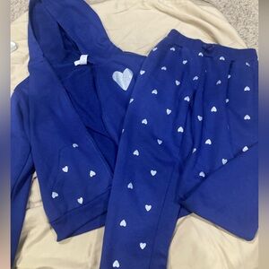 Pony Tails brand hoodie & warm-ups set. Girl’s size L (12/14)